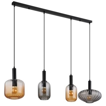 Globo - Pendellampa på vajer 4xE27/60W/230V