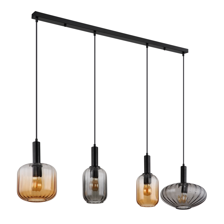 Globo - Pendellampa på vajer 4xE27/60W/230V