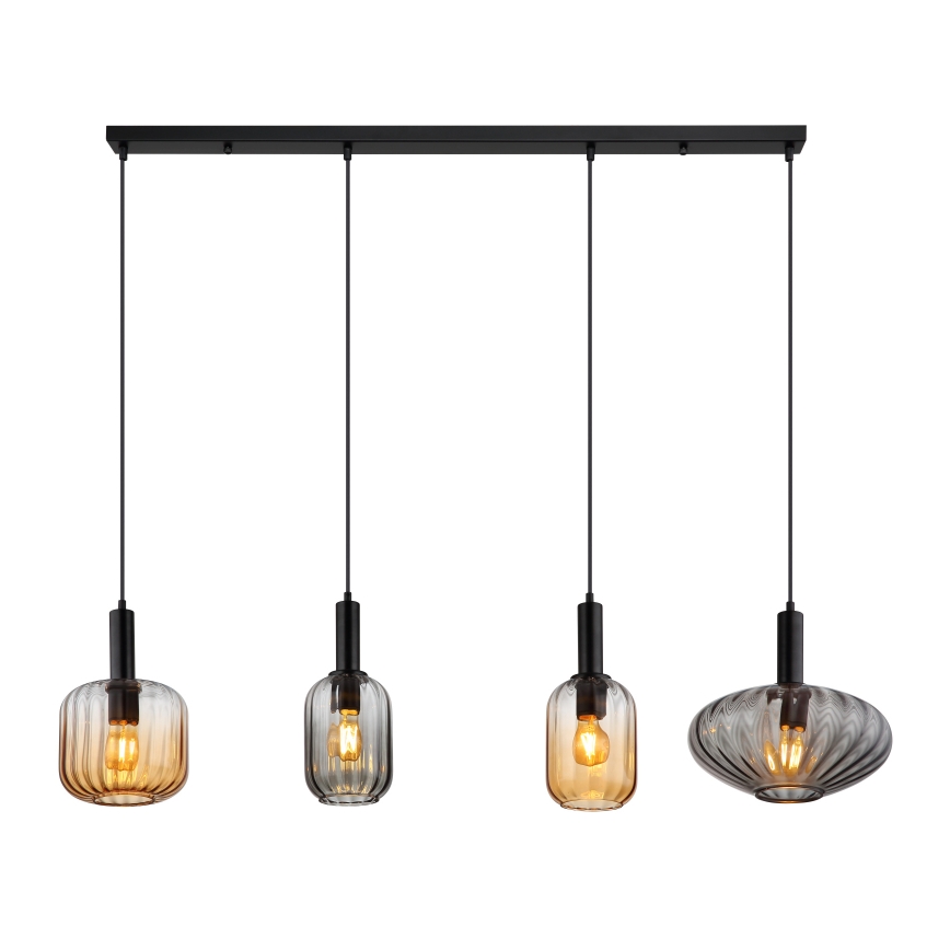 Globo - Pendellampa på vajer 4xE27/60W/230V
