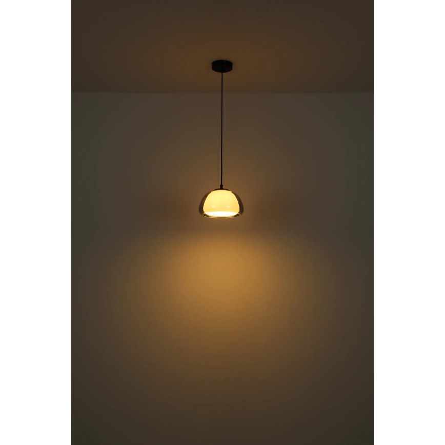 Globo - Ljuskrona med textilsladd 1xE27/60W/230V
