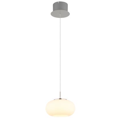 Globo - LED ljuskrona med textilsladd LED/6W/230V vit