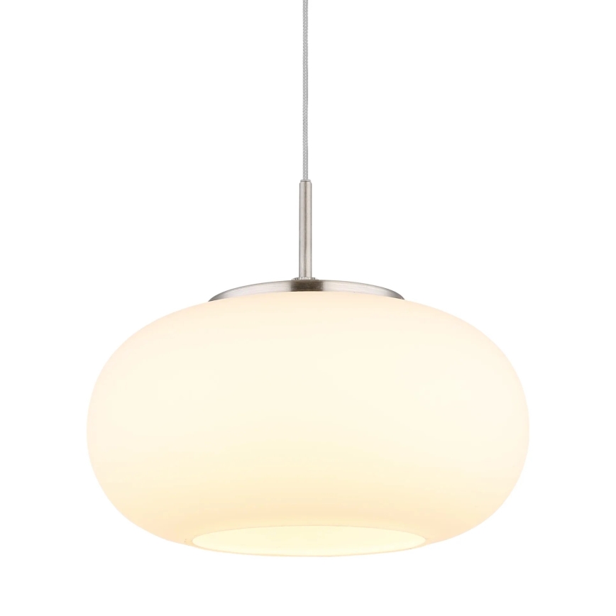 Globo - LED ljuskrona med textilsladd LED/6W/230V vit
