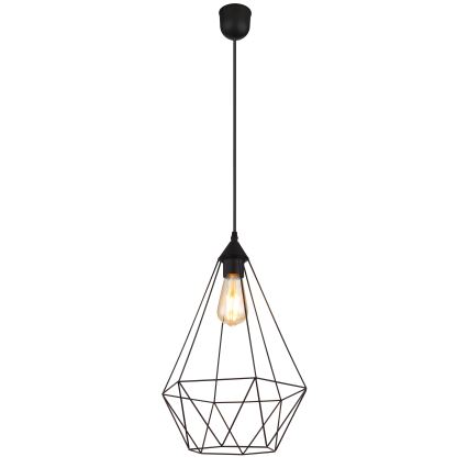 Globo - Ljuskrona med textilsladd 1xE27/60W/230V diameter 30 cm