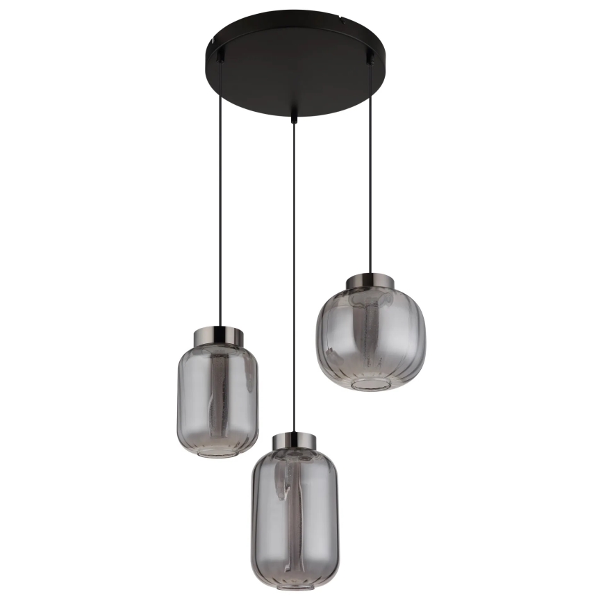 Globo - LED ljuskrona med textilsladd LED/23W/230V