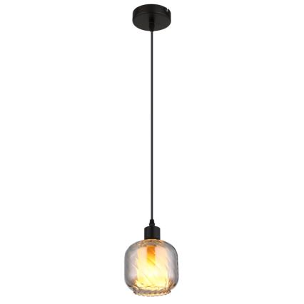 Globo - Ljuskrona med textilsladd 1xE27/25W/230V diameter 14 cm