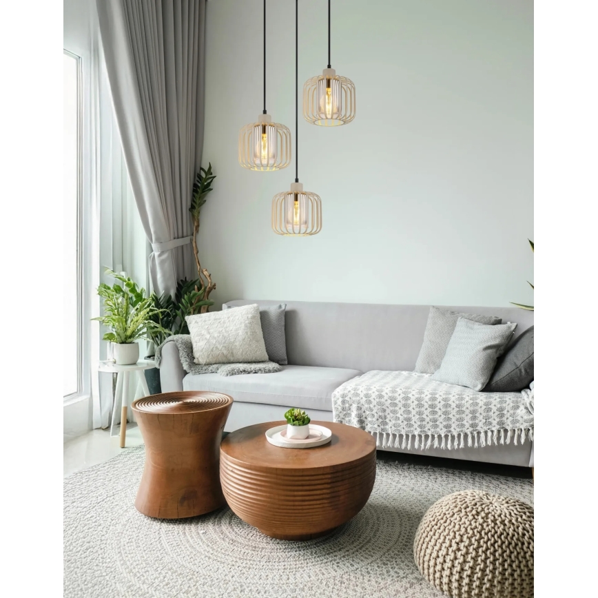 Globo - Taklampa med sladd 3xE27/40W/230V