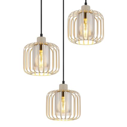 Globo - Taklampa med sladd 3xE27/40W/230V