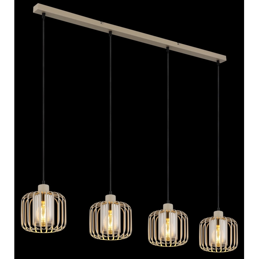 Globo - Taklampa på kabel 4xE27/40W/230V