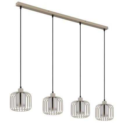Globo - Taklampa på kabel 4xE27/40W/230V