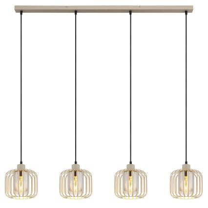 Globo - Taklampa på kabel 4xE27/40W/230V