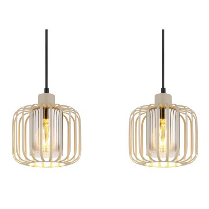 Globo - Taklampa på kabel 4xE27/40W/230V