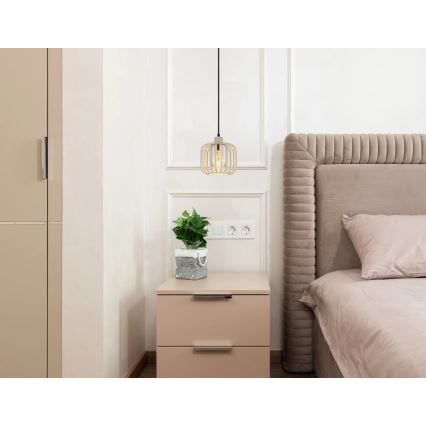 Globo - Pendellampa med sladd 1xE27/40W/230V Ø 18 cm