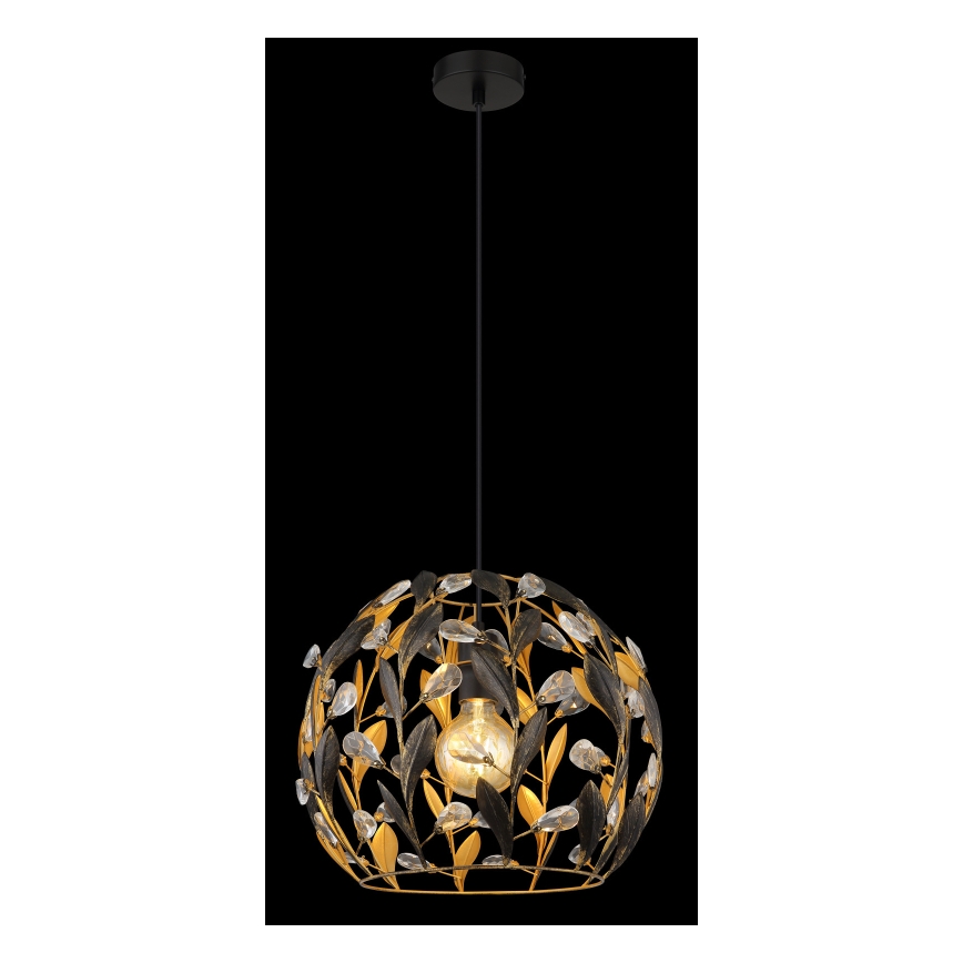 Globo - Ljuskrona med textilsladd 1xE27/40W/230V diameter 40 cm