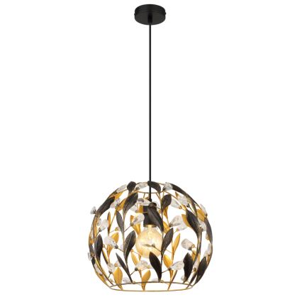 Globo - Ljuskrona med textilsladd 1xE27/40W/230V diameter 40 cm