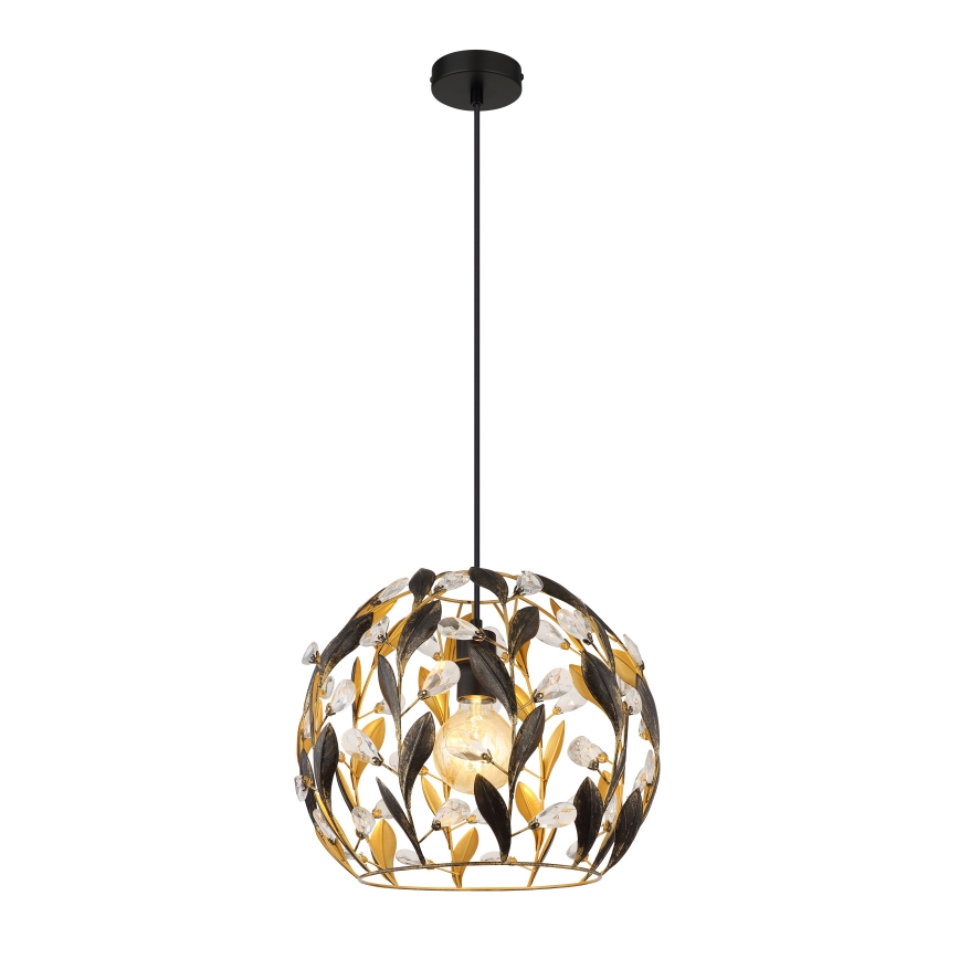 Globo - Ljuskrona med textilsladd 1xE27/40W/230V diameter 40 cm