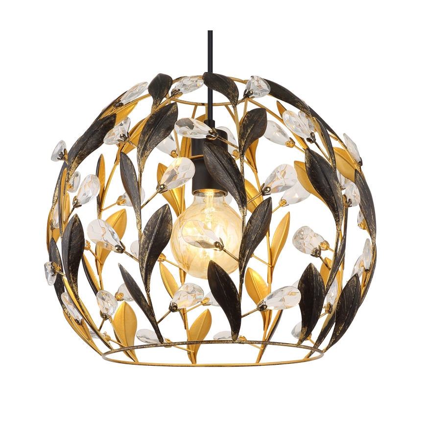 Globo - Ljuskrona med textilsladd 1xE27/40W/230V diameter 40 cm