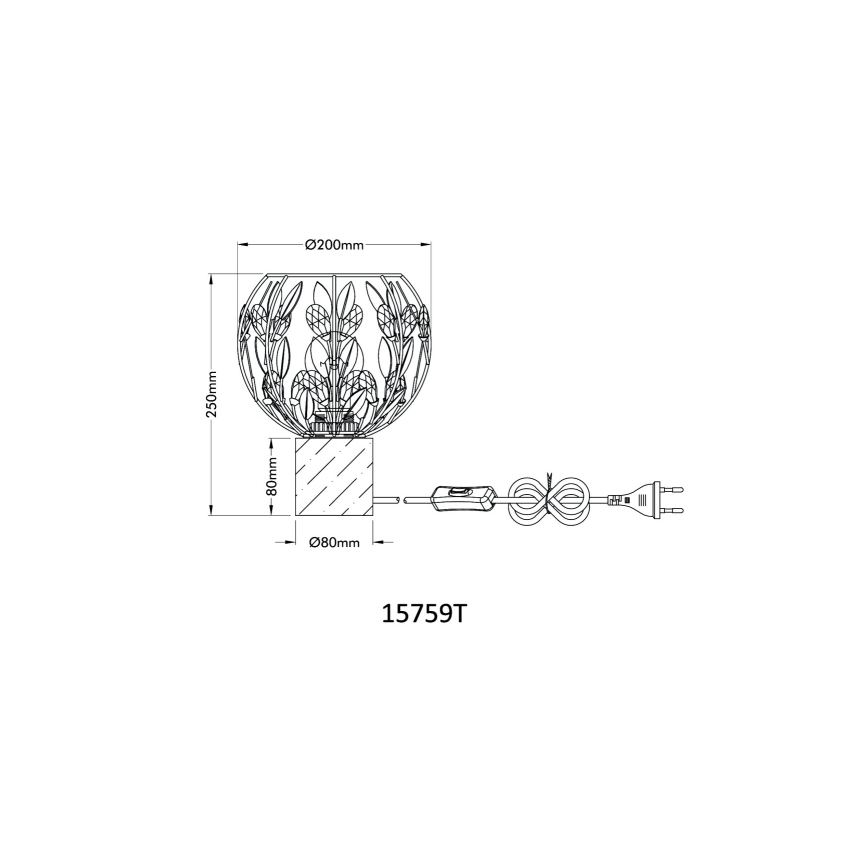 Globo - Bordslampa 1xE27/40W/230V