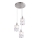 Globo 15760-3 - Kristallkrona med snöre WOLLI 3xE14/40W/230V
