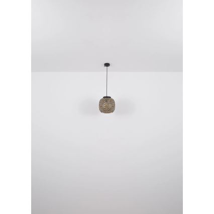 Globo 15766H - Ljuskrona med textilsladd COLLY 1xE27/15W/230V diameter 20 cm