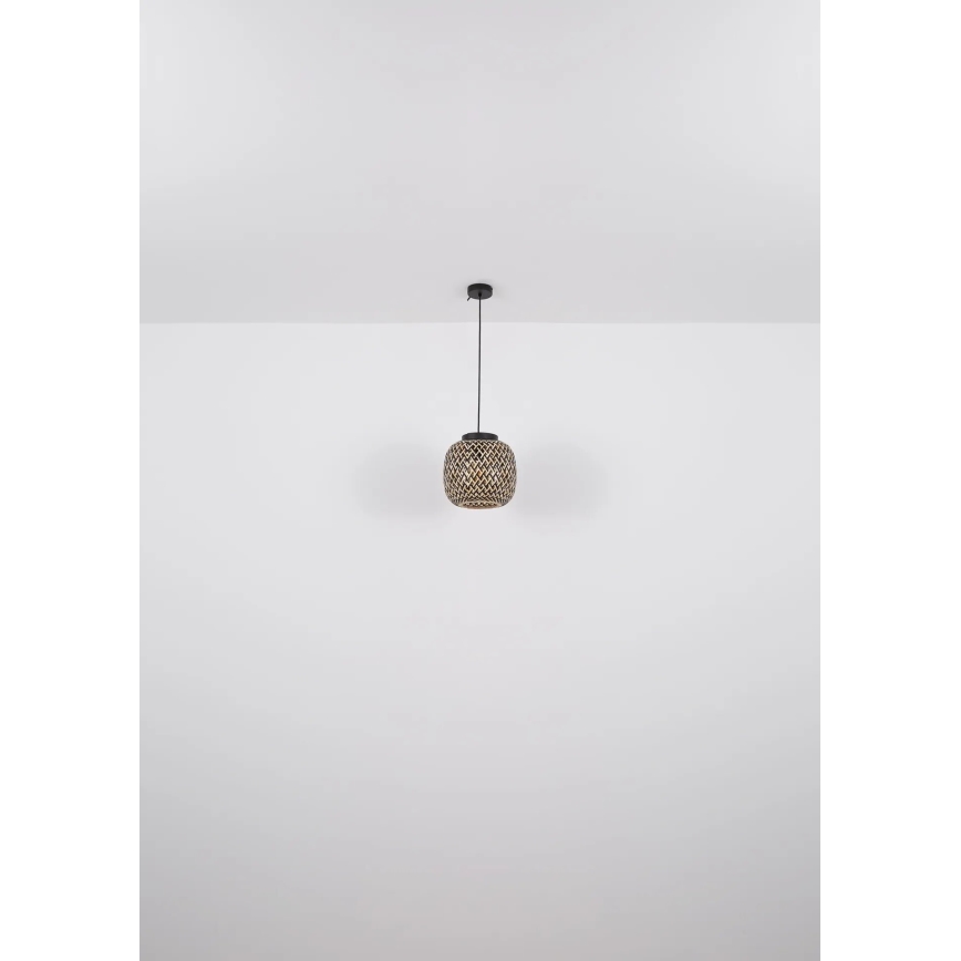 Globo 15766H - Ljuskrona med textilsladd COLLY 1xE27/15W/230V diameter 20 cm
