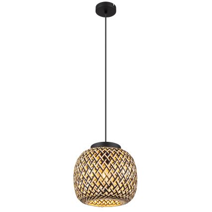 Globo 15766H1 - Ljuskrona med textilsladd COLLY 1xE27/15W/230V diameter 30 cm