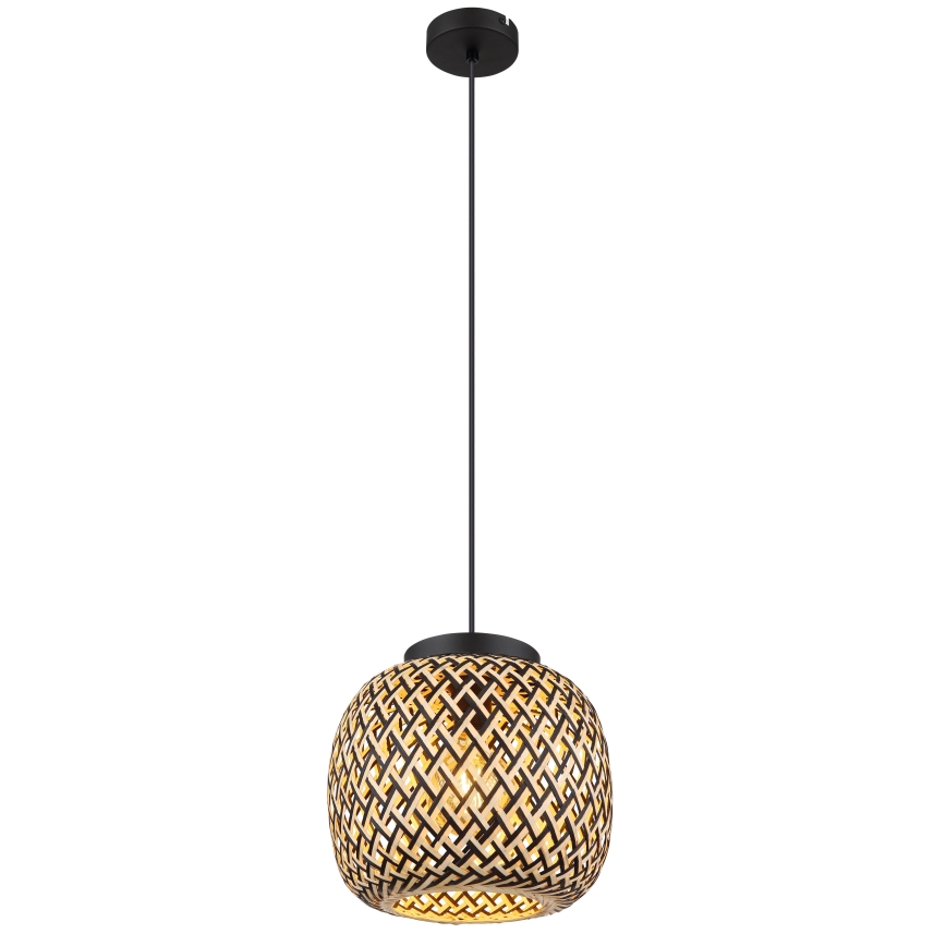 Globo 15766H1 - Ljuskrona med textilsladd COLLY 1xE27/15W/230V diameter 30 cm