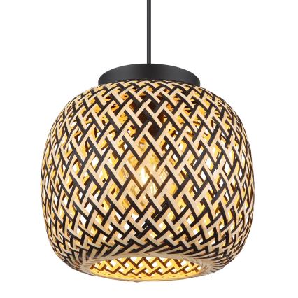Globo 15766H1 - Ljuskrona med textilsladd COLLY 1xE27/15W/230V diameter 30 cm