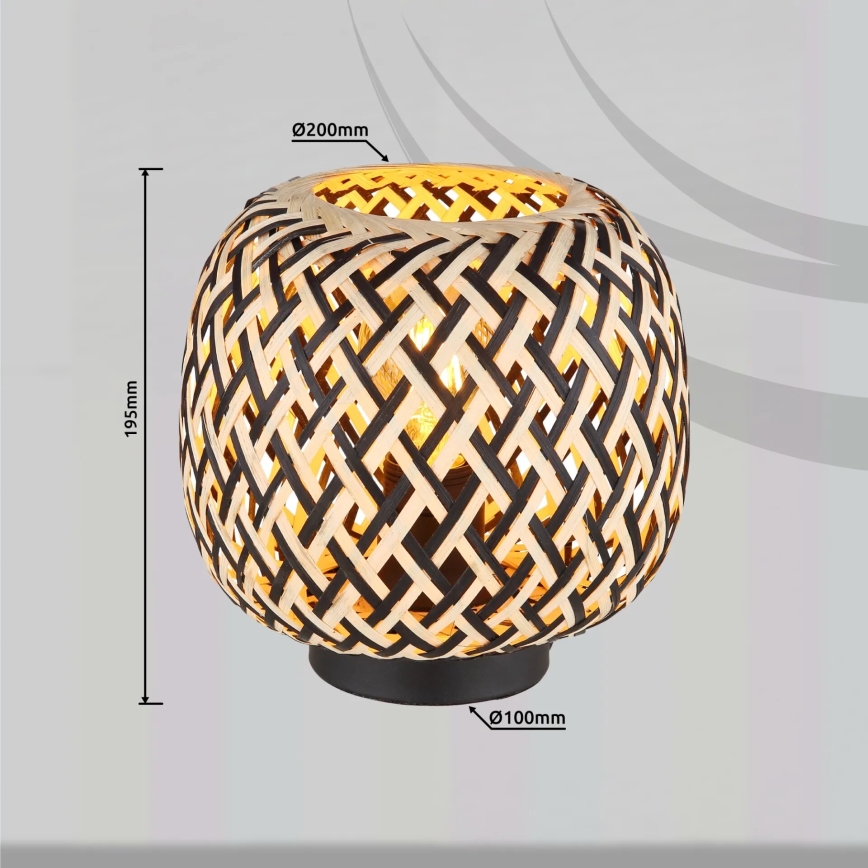 Globo 15766T - Bordslampa COLLY 1xE27/15W/230V