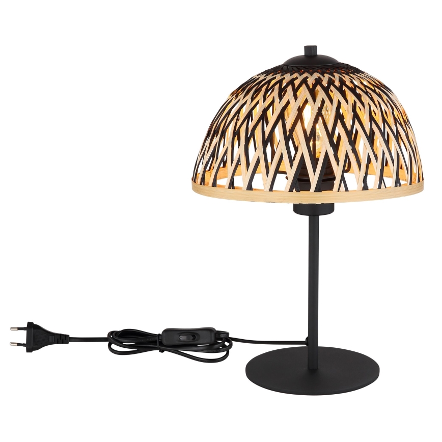 Globo - Bordslampa 1xE27/15W/230V Bambu