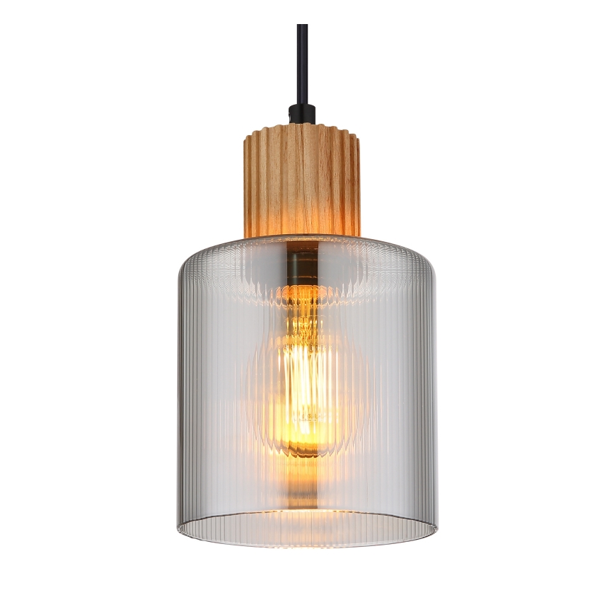 Globo - Pendellampa med kabel 1xE27/25W/230V Ø 12 cm