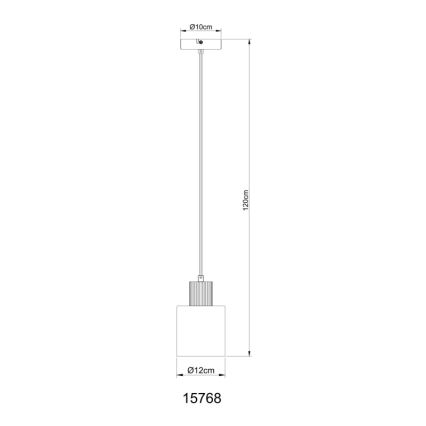 Globo - Pendellampa med kabel 1xE27/25W/230V Ø 12 cm