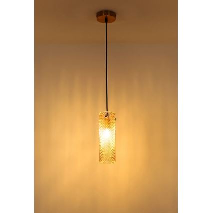Globo - Ljuskrona med textilsladd 1xE14/40W/230V