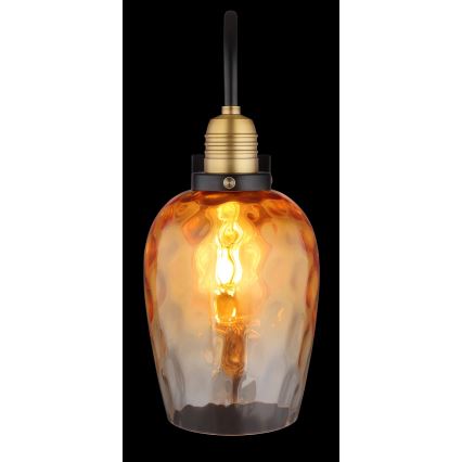 Globo - Vägglampa 1xE27/60W/230V orange