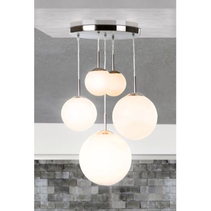 Globo 1581-5 - Takbelysning BALLA 5xE27/60W