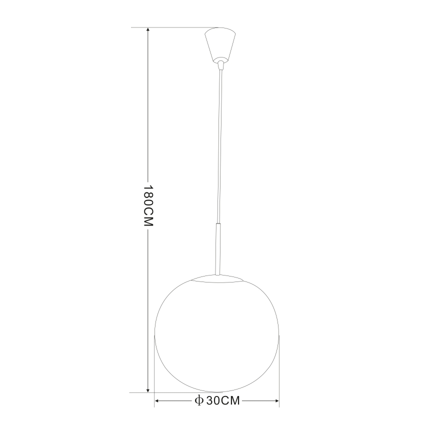 Globo - Taklampa 1xE27/60W/230V Ø 30 cm