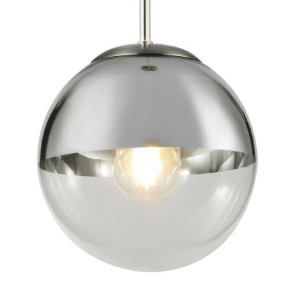 Globo - Ljuskrona med textilsladd 1xE27/40W/230V diameter 20 cm