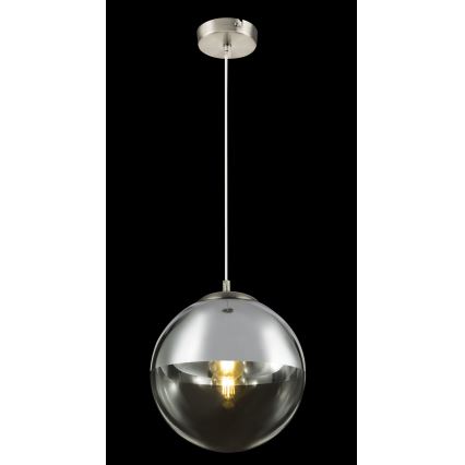 Globo - Ljuskrona med textilsladd 1xE27/40W/230V diameter 30 cm