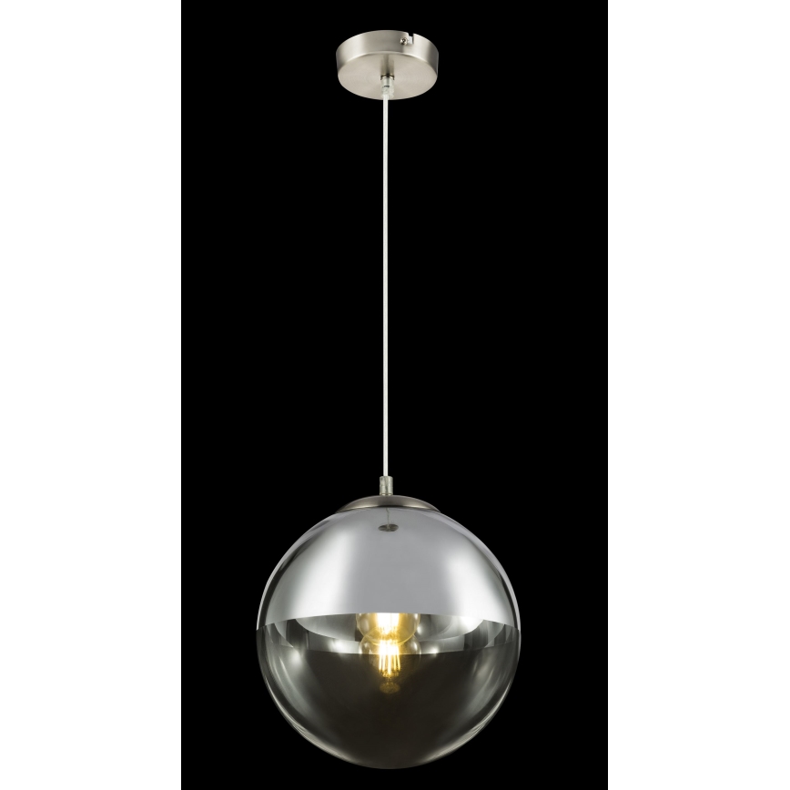 Globo - Ljuskrona med textilsladd 1xE27/40W/230V diameter 30 cm