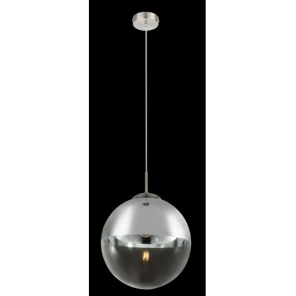 Globo - Ljuskrona med textilsladd 1xE27/40W/230V diameter 30 cm