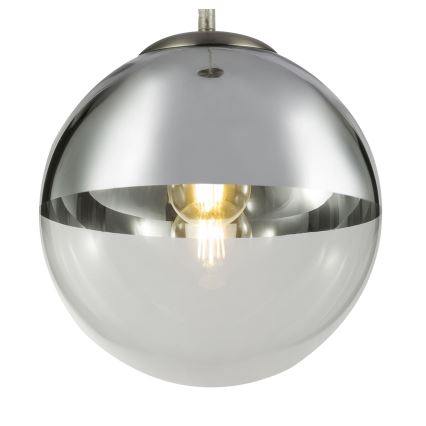 Globo - Ljuskrona med textilsladd 1xE27/40W/230V diameter 30 cm