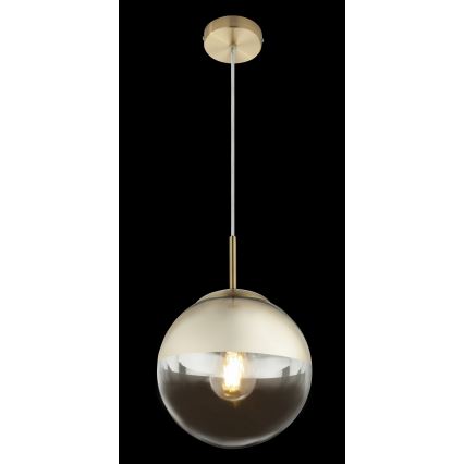 Globo - Ljuskrona med textilsladd 1xE27/40W/230V diameter 20 cm