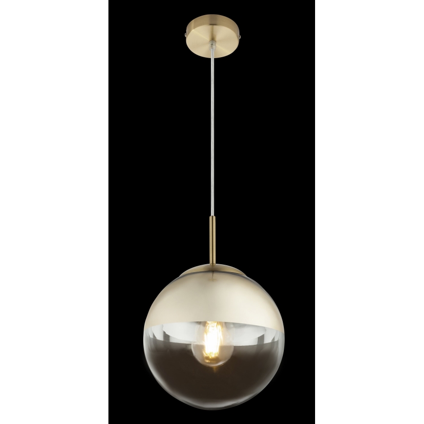 Globo - Ljuskrona med textilsladd 1xE27/40W/230V diameter 20 cm