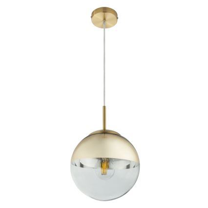 Globo - Ljuskrona med textilsladd 1xE27/40W/230V diameter 20 cm
