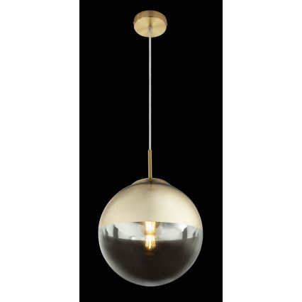 Globo - Ljuskrona med textilsladd 1xE27/40W/230V diameter 25 cm