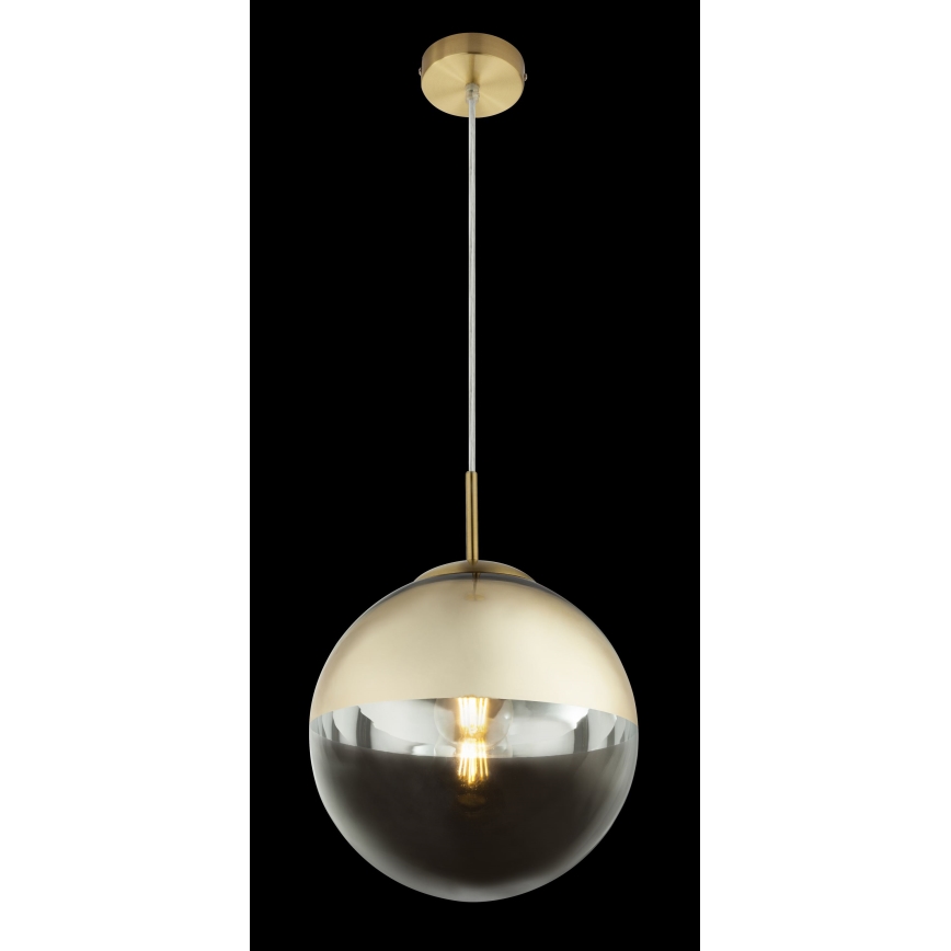 Globo - Ljuskrona med textilsladd 1xE27/40W/230V diameter 25 cm