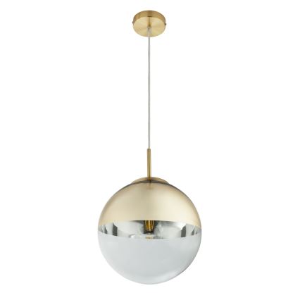 Globo - Ljuskrona med textilsladd 1xE27/40W/230V diameter 25 cm