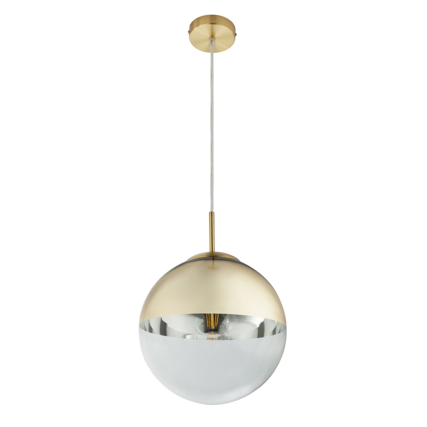 Globo - Ljuskrona med textilsladd 1xE27/40W/230V diameter 25 cm