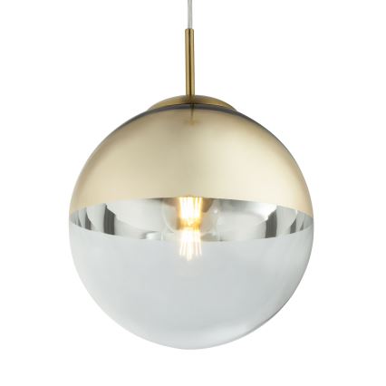 Globo - Ljuskrona med textilsladd 1xE27/40W/230V diameter 25 cm