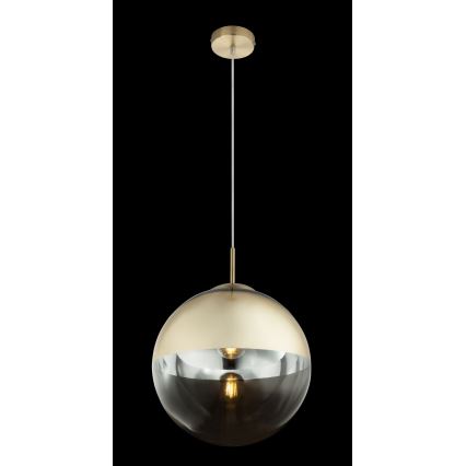Globo - Ljuskrona med textilsladd 1xE27/40W/230V diameter 30 cm
