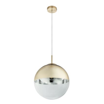 Globo - Ljuskrona med textilsladd 1xE27/40W/230V diameter 30 cm